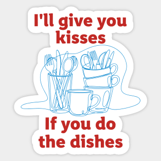 Funny Dish Duty Sticker